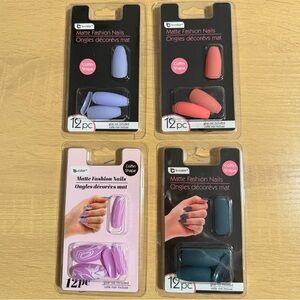 4 Pack Coffin Press on Nails